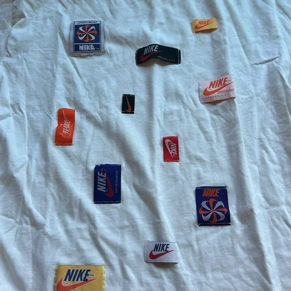 Nike White Long Sleeve Shirt with Logo Patches - Picture 2 of 3